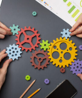still-life-business-roles-with-various-mechanism-pieces